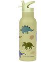 A Little Lovely Company Vatnsflaska - 500 ml - Risaeðla