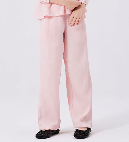 Name It Trousers - NkfHanin - Lilac Snow w. Structure