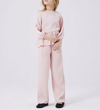 Name It Trousers - NkfHanin - Lilac Snow w. Structure