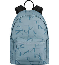 Calvin Klein School Backpack - City Grid - Faded Denim/Blue