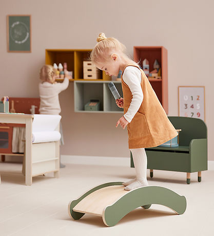 Flexa Balancebræt - Mini - Play - 68.7x31.1x18.3 cm - Deep Green