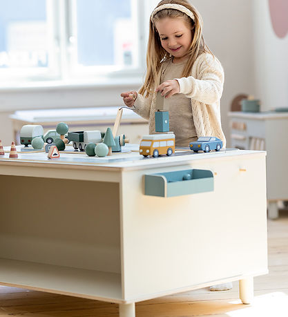 Flexa Play table - Play - Warm Grey/Birch Plywood