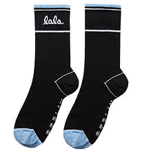 Lala Berlin Socks - Allena - Black w. Blue
