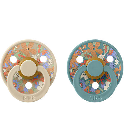 BIBS X Liberty Colour Pacifiers - 2-Pack - Size 2 - Round - Hush