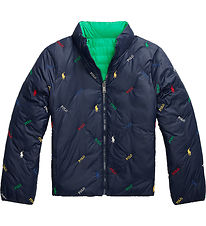 Polo Ralph Lauren Fóðraður jakki - Viðsnúanlegt - Grænt/Dökkblát