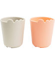 Done by Deer Cup - Kiddish Mini Mug - 2-Pack - Croco Sand/Coral