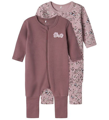 Name It Nightsuit - Noos - NbfNightsuit - 2-Pack - Grape Shake