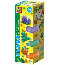SES Creative Knete - 3x90gr/1x40g - FunDo Dinosaurier