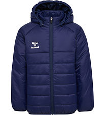 Hummel Puffer Jacket - HmlGo Quilted Hood - Marine