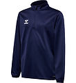 Hummel Blouse - HmlEssential Half Zip - Navy