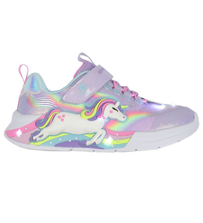 Skechers Shoes w. Light - Unicorn Chaser - Lavender/Multi