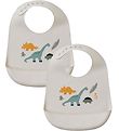 Liewood Bibs - Silicone - 2-Pack - Tilda - Dino Mix