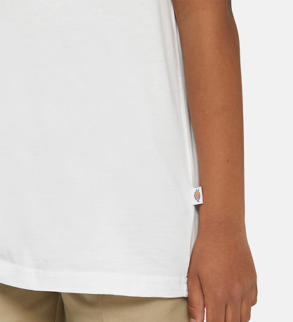 Dickies Stuttermabolur - Youth Mapleton - Hvítur