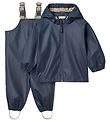 Wheat Rainwear w. Suspenders - PU - Charlie - Ink