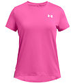 Under Armour T-shirt - Knockout - Rebel Pink w. Logo Stripes