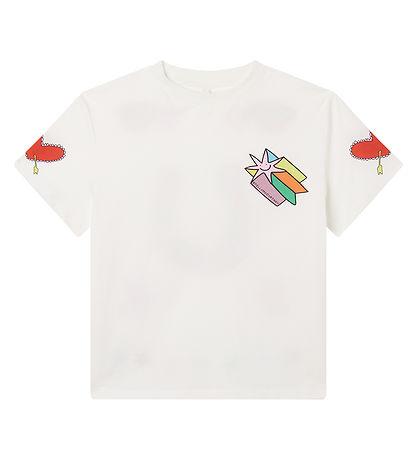 Stella McCartney Kids 티셔츠 - 아이보리 포함 프린트