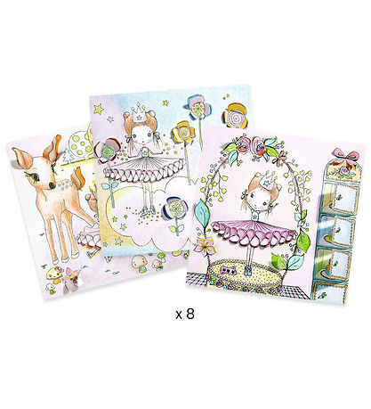 Djeco Coloring Sheet w. Small Doors - Les Petites De Pupi