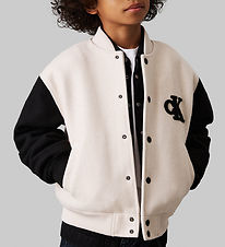 Calvin Klein Jacket - Heather Varsity - Oatmeal Heather/Black