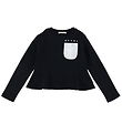 Marni Sweatshirt - Cropped - Black w. Silver