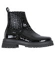 Angulus Boots - Chunky Chelsea - Croco/Black
