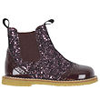 Angulus Boots - Chelsea - Aubergine w. Glitter