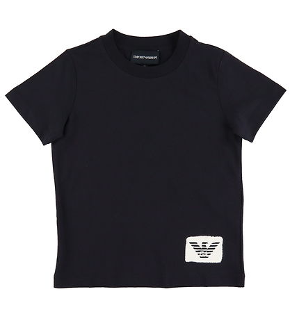 Emporio Armani 티셔츠 - 3개입 - 네이비/브라운/그린 포함 프린트
