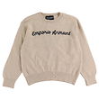 Emporio Armani Blouse - Polyamide/Wool - Beige Melange w. Black