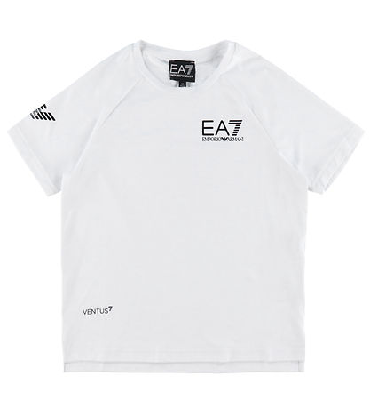 EA7 T-Shirt - Weiß m. Schwarz