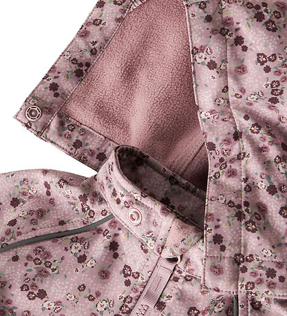 Name It Softshell jakki M. Flís - NmfAla08 - Mauve Skuggar
