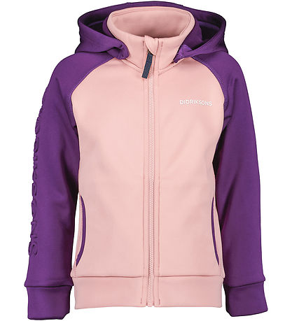 Didriksons Softshell jakki M. Flís - Corin - Dusty Pink