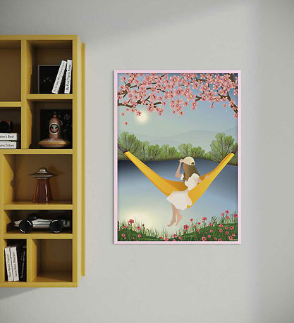 Vissevasse Picture frame - Wood - 50x70 cm - Pink