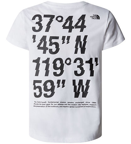 The North Face T-shirt - Coordinates Graphic - White