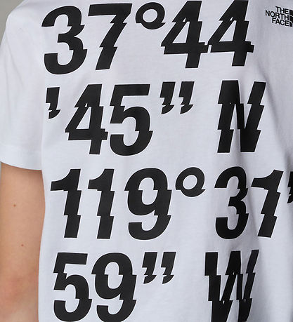 The North Face T-shirt - Coordinates Graphic - White