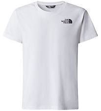 The North Face T-Shirt - Vertikale Grafik - Weiß