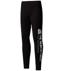 The North Face Leggings - Vertikale Grafik - Schwarz