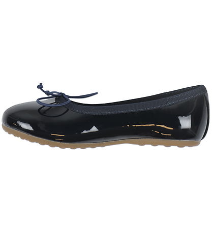 Bisgaard Ballerina Slippers - Lucy - Navy Patent