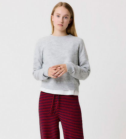LMTD Blouse - Noos - Knitted - NlfLodet - Light Grey Melange/14-