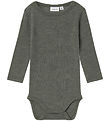 Name It Bodysuit L/æ - Noos - Wool - NbmWang - Mulled Basil