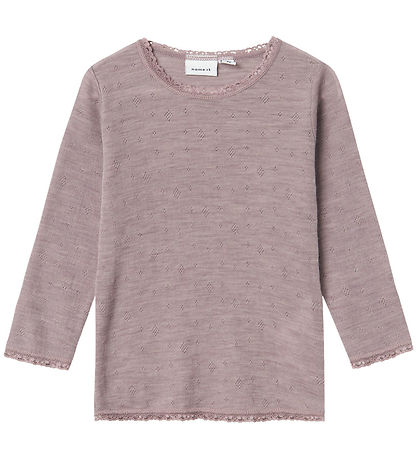 Name It Bluse - Wolle - NmfWang - Noos - Purple Dove