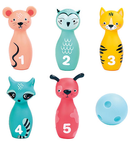Ludi Bowlingset - Dieren - 6 Onderdelen