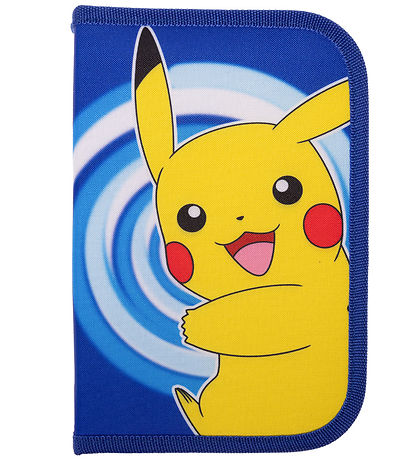 Pokémon Etui m. Inhoud - Blauw/Geel m. Pikachu