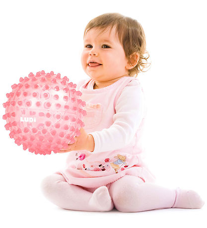Ludi Sensory Ball - 20 cm - Pink w. Massage knobs