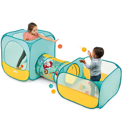 Ludi Pop-Up Play Tent w. Tunnel And Balls - Multi