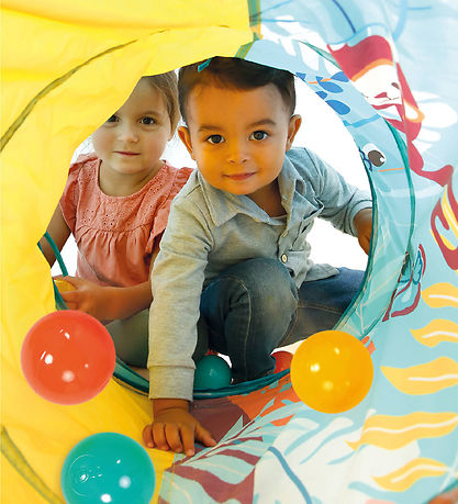 Ludi Pop-Up Play Tent w. Tunnel And Balls - Multi