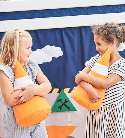 Hoppekids Cone set - 3-Pack - Orange/White