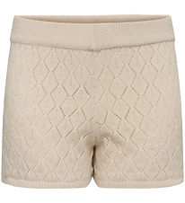 Sofie Schnoor Shorts - Strick - Jumana - Off White m. Lochmuster