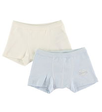 Petit Bateau Boxershorts - 2-pack - Hvit/Blå