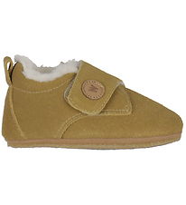 Wheat Soft Sole Leather Shoes w. Lining - Taj - Cinnamon