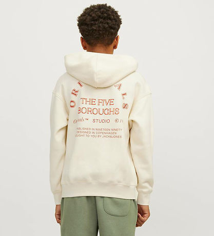 Jack & Jones Hoodie - JorBrooklyn - Buttercream