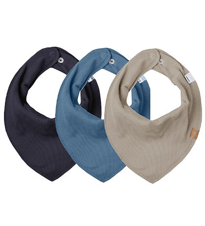 Name It Teething Bib - Rib - NbmYasimlular - 3-Pack - Dark Sapph